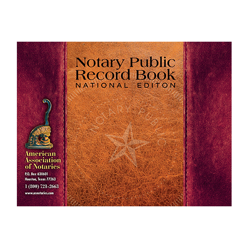 Wisconsin Notary Public Journal (Record Book) - Leatherette Style Cover
