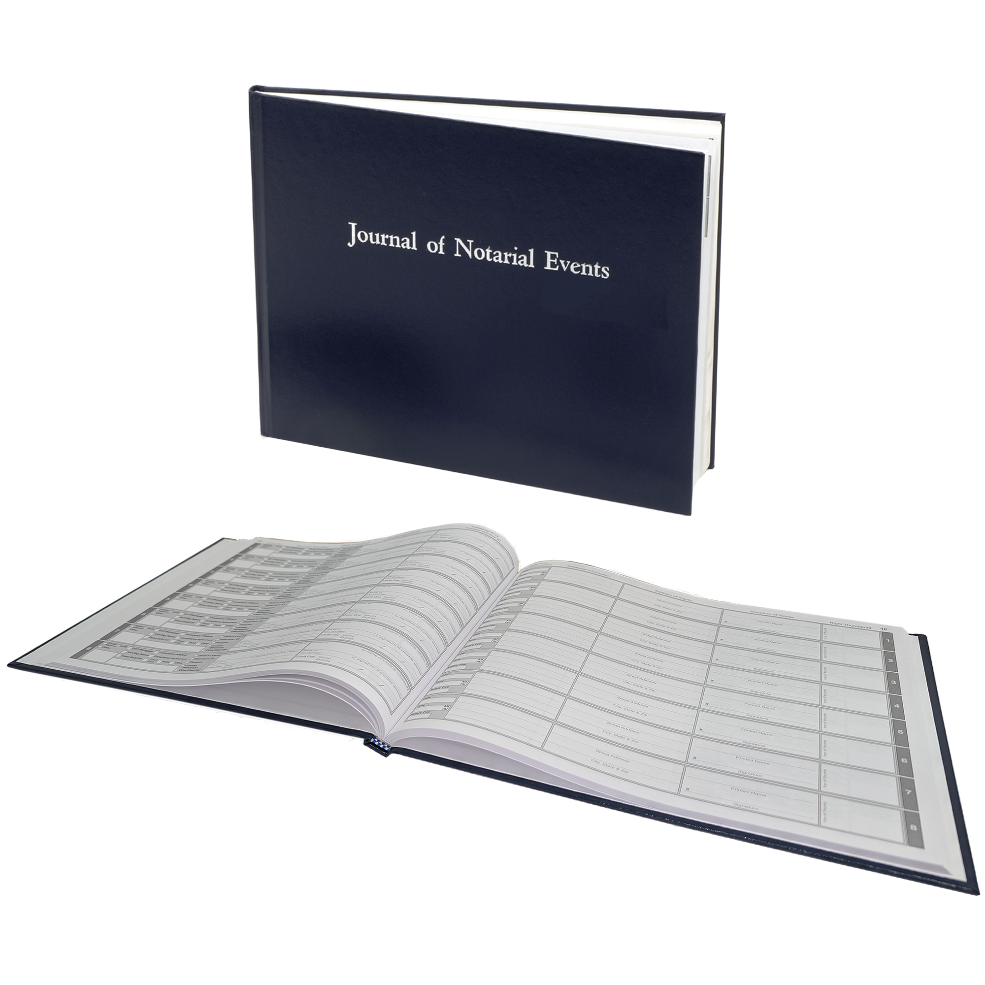 Wisconsin Hard Cover Notary Public Journal - 488 Entries