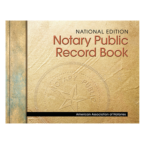 Wisconsin Perfectly Bound Notary Public Journal (Record Book) - Stone Cover