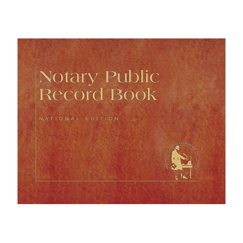 Wisconsin Notary Public Journal (Record Book) - Traditional Brown Cover
