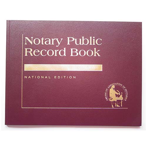 Wisconsin Contemporary Notary Record Book (Journal) - with thumbprint space